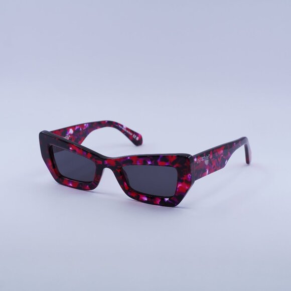 Off-White OERI137 AURORA 2907 Sunglasses Purple and Red Havana Cat Eye Frame main image 9